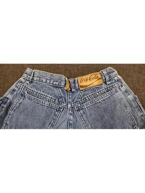 1980s Coca Cola Jeans New Wave Front Pleat Denim Coke is it babes! WAIST 26 INCH